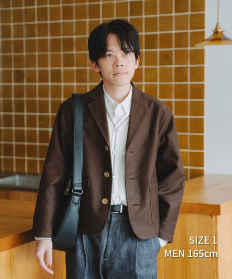 #-67 3B cotton moleskin single jacket