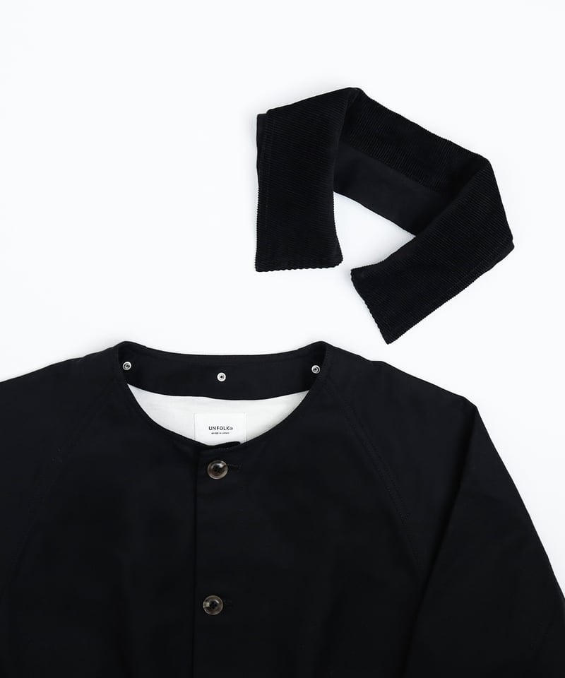 45 Ventile gabardine 2way blouson (Black) | U