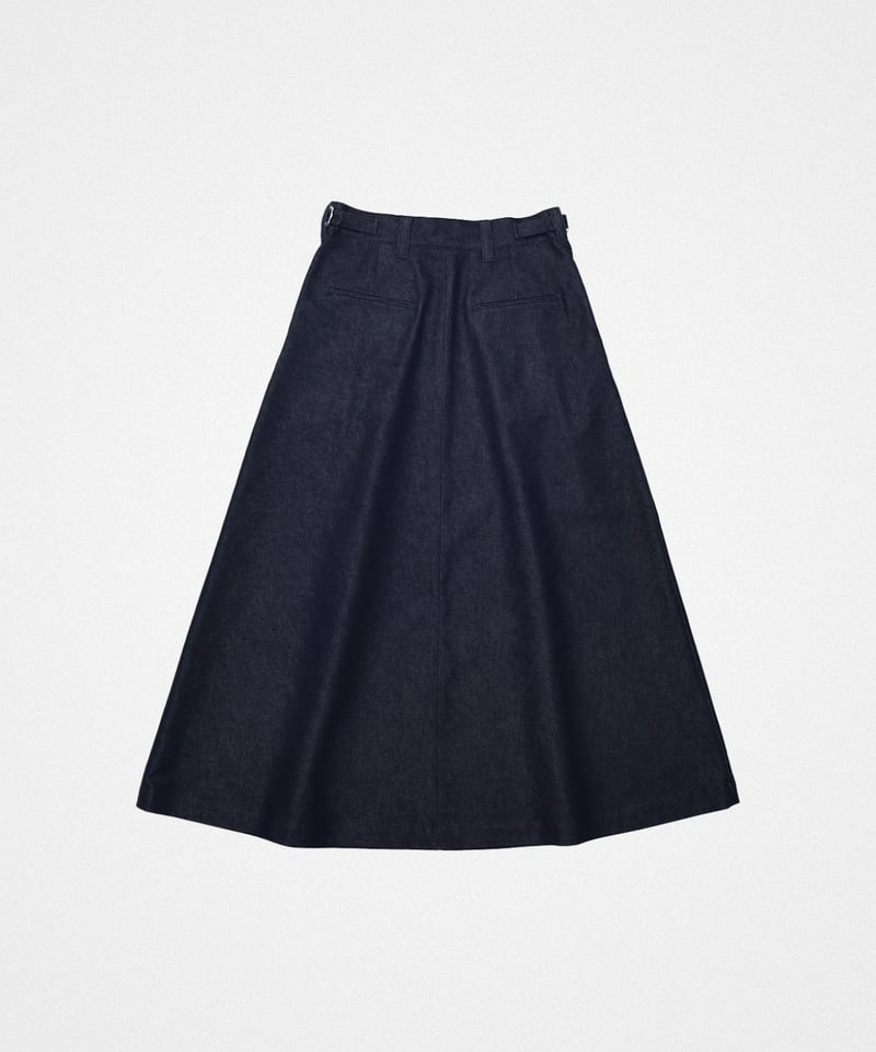 2025AW 先行予約】#-70 Rigid denim 2tuck skirt | UNF