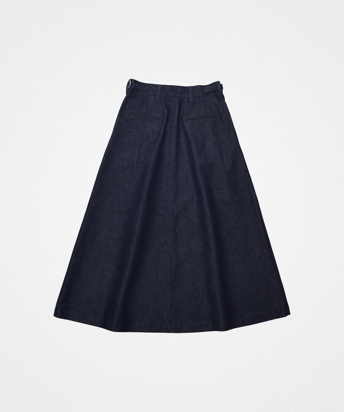 UNFOLK #-70 Rigid denim 2tuck skirt サイズ0 fit=scale-down,w=1200