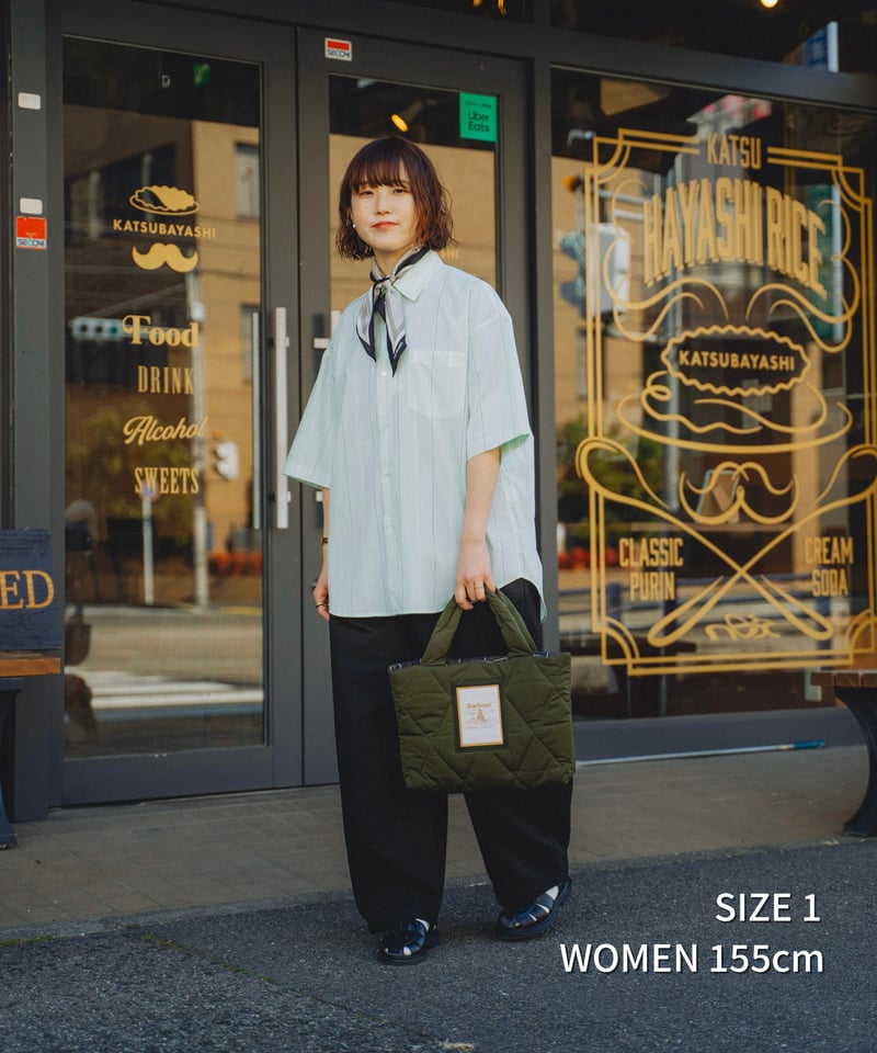 61 2way detachable collar short sleeve stripe