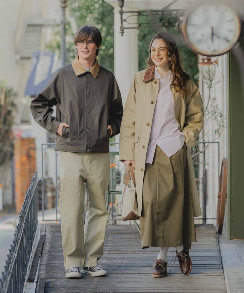 45 Ventile gabardine 2way blouson (Khaki) | U