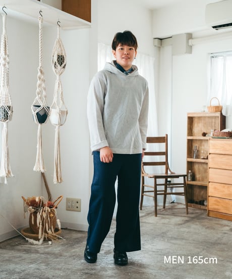 "UNFOLK CLASSIC" Banshu cotton linen relax pants