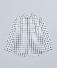 #-06 Windowpane check stand collar shirts
