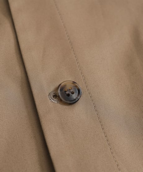 #-05 Ventile gabardine nocollar blouson (Beige)