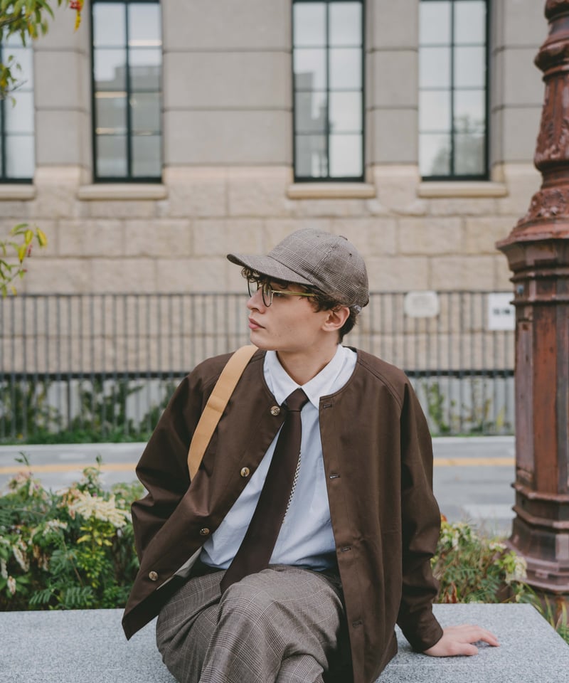 07 Reversible silk tie (Brown) | UNFOLK