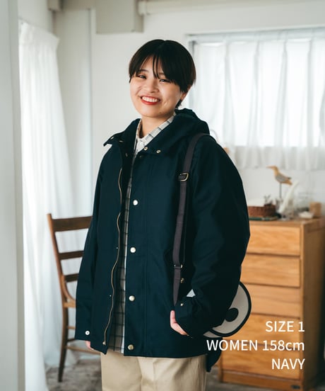 #-52 Memory twill classic mountain parka (Navy)