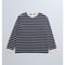 #-20 Heavy weight border long tshirt (Navy)