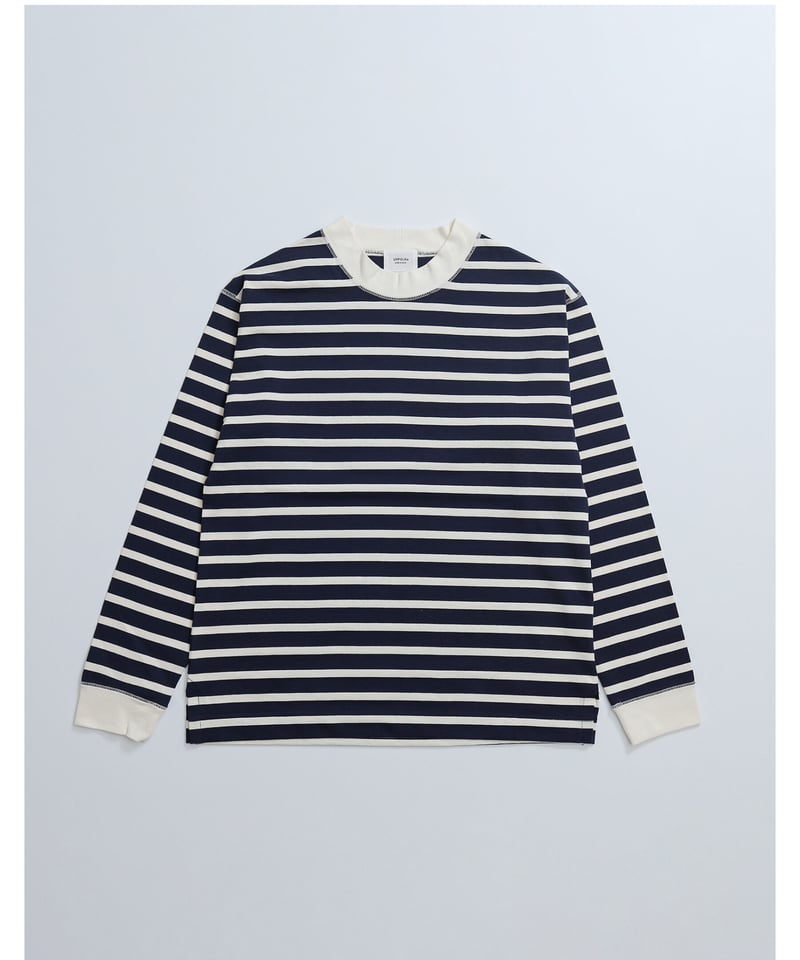 20 Heavy weight border long tshirt (Navy) | U