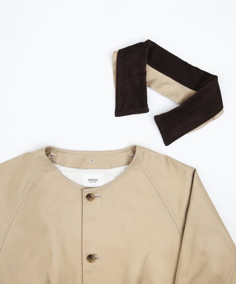#-45 Ventile gabardine 2way blouson (Beige)