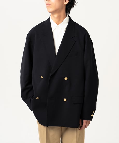 #-22 4B relax double blazer (Black)