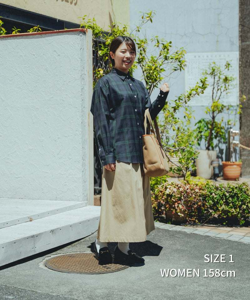 2026SS 先行予約】#-70 Ventile gabardine 2tuck skirt