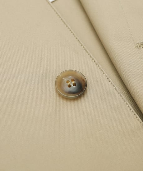 #-53 Ventile gabardine 2way railway coat (Beige)