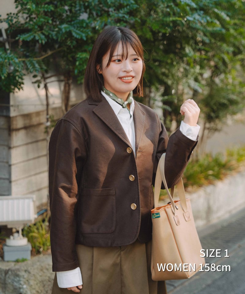 67 3B cotton moleskin single jacket | UNFOLK