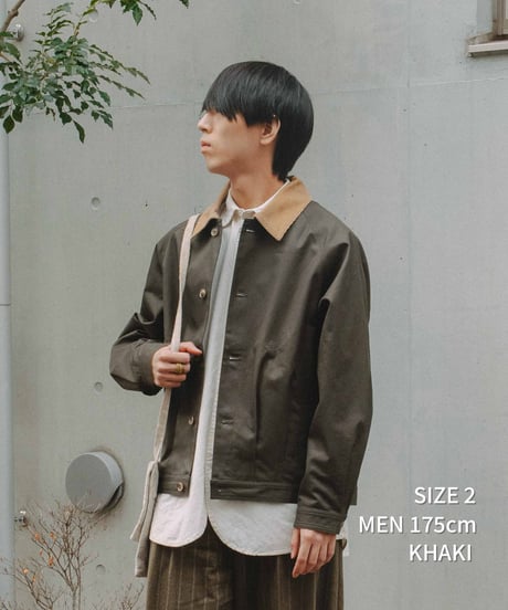 #-45 Ventile gabardine 2way blouson (Khaki)