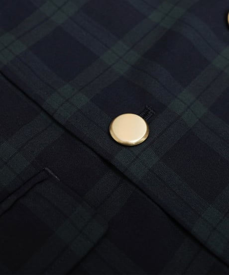 #-31 4B relax double check blazer (Green)