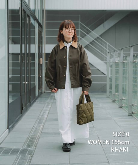 #-45 Ventile gabardine 2way blouson (Khaki)