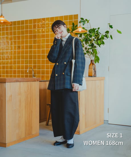 ⁡“UNFOLK CLASSIC” Enshu sashiko style baloon pants (Brown)