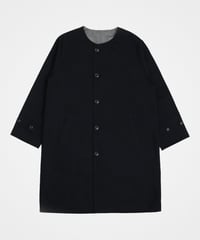 #-27 Reversible nocollar coat (Black)
