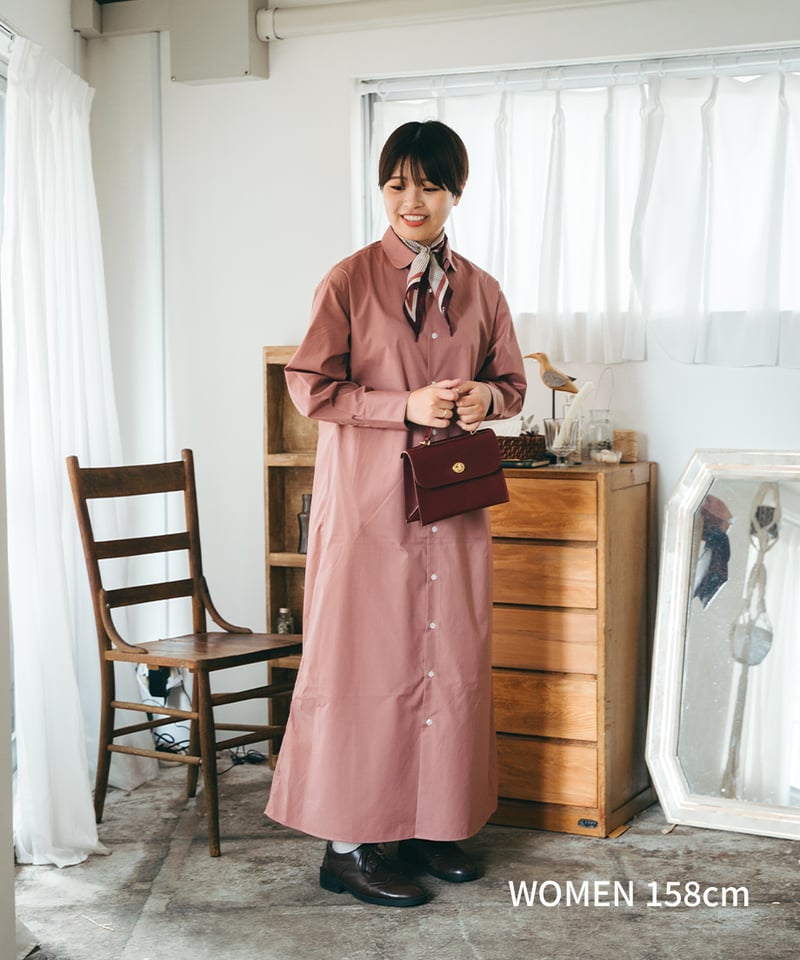 44 EX. 2way detachable collar shirt onepiece