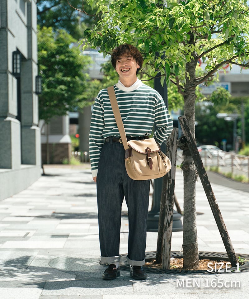 20 Heavy weight border long tshirt (Green) |