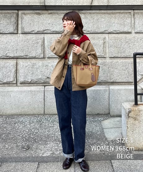 #-45 Ventile gabardine 2way blouson (Khaki)