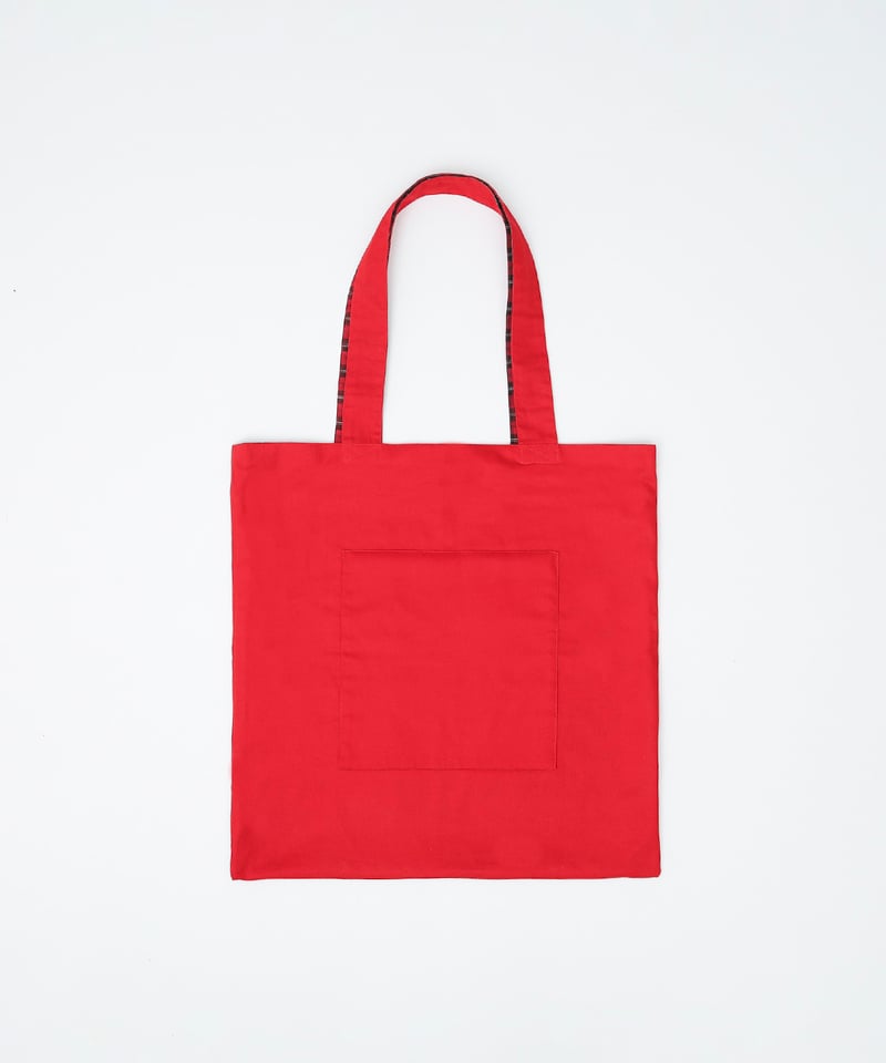 バッグ ciatre check Tote Bag Red 37 Reversible check tote bag (Red