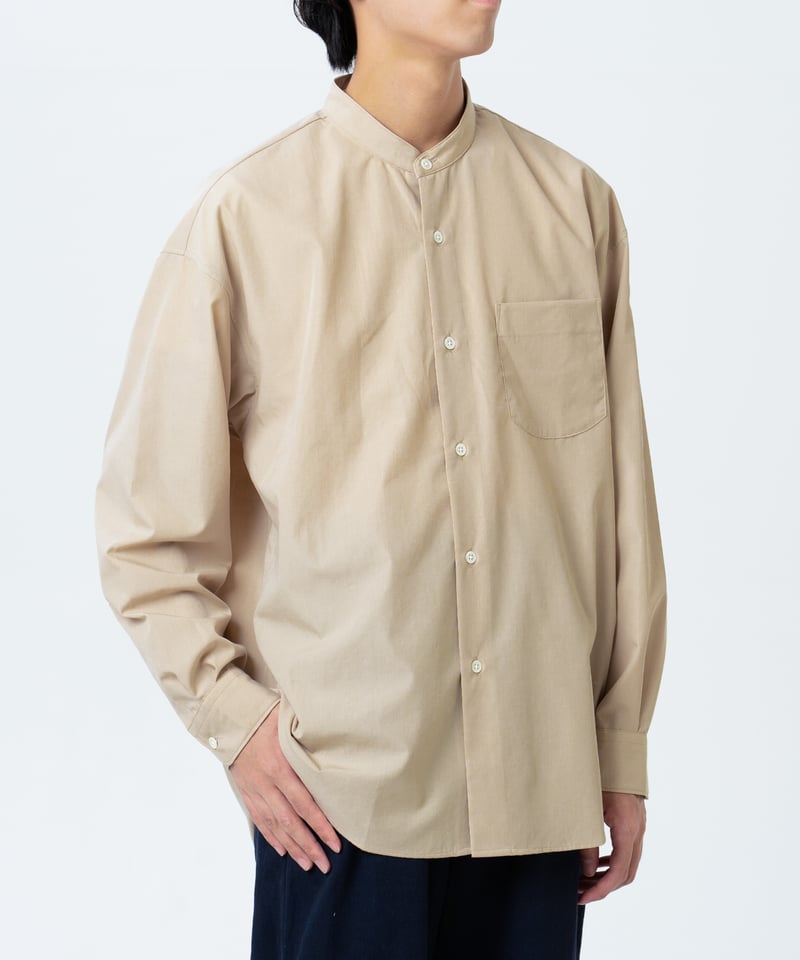 【タグ付未使用】トゥービーシック　ジャケット　ノーカラー　襟取り外し　2way 15 2way detachable collar shirt (Beige) | UNF