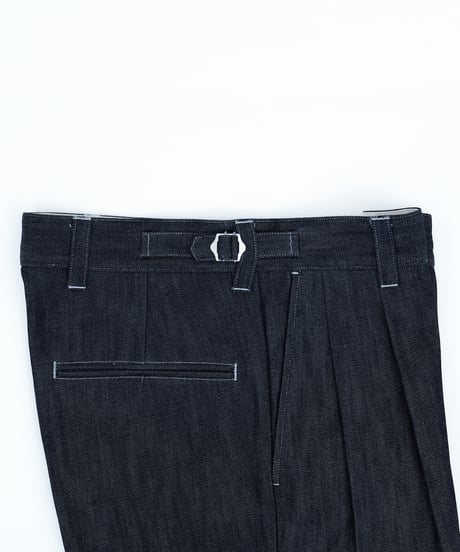 #-24 Rigid denim 2tuck straight pants