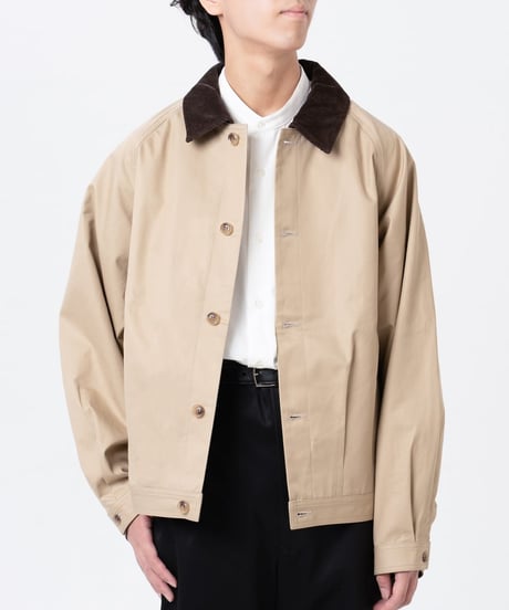 #-45 Ventile gabardine 2way blouson (Beige)