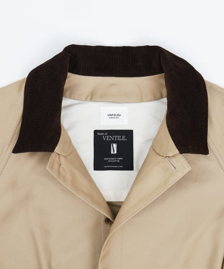 #-45 Ventile gabardine 2way blouson (Beige)