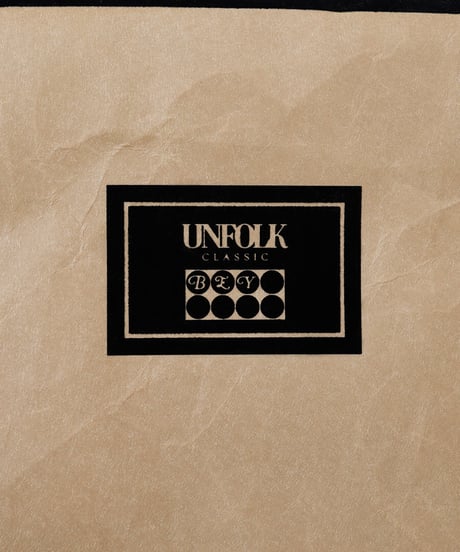 “SIWA × UNFOLK CLASSIC” Yamanashi flocky print washi bag