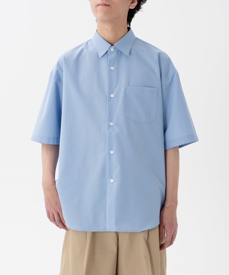 60 2way detachable collar short sleeve shirt