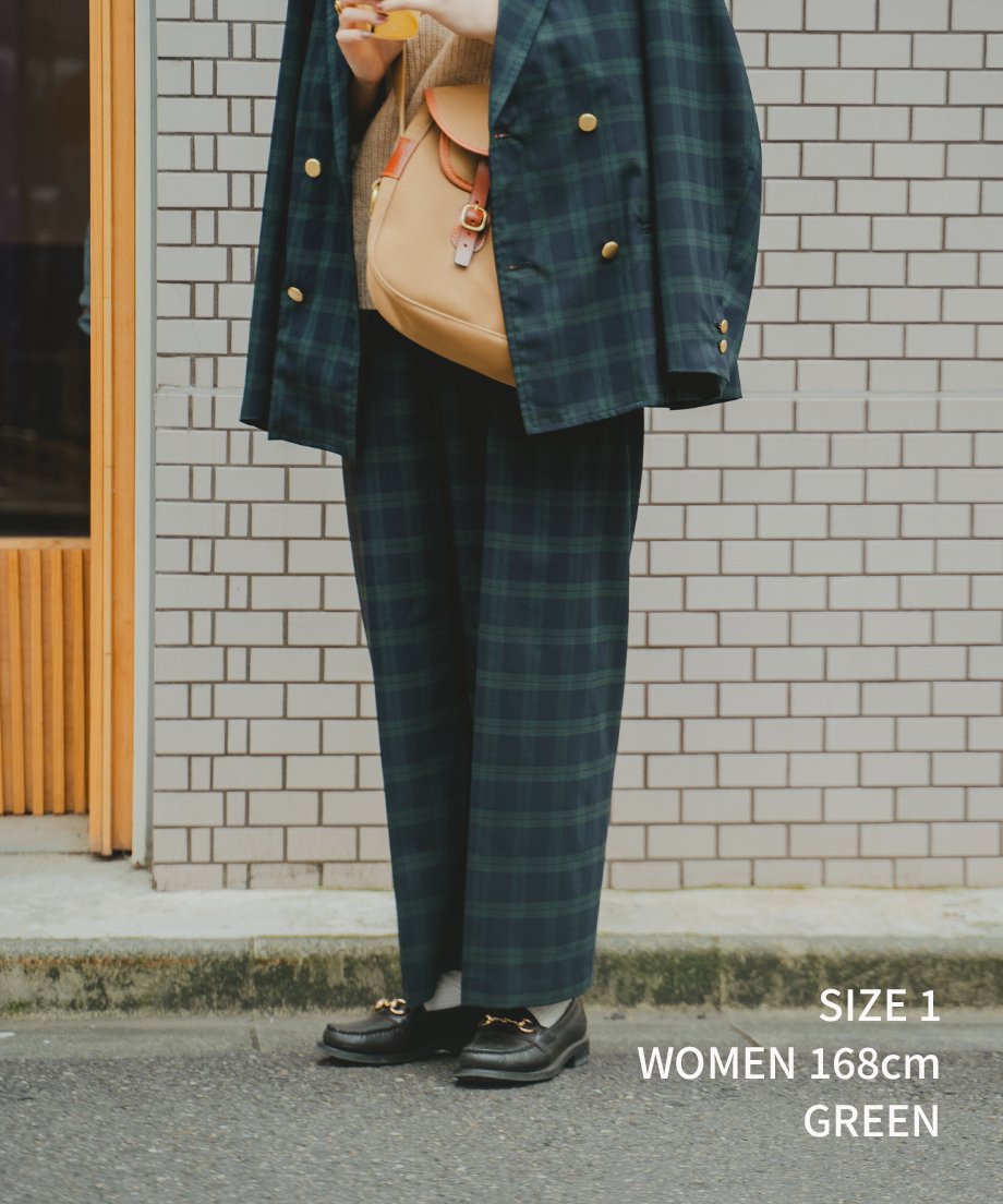 36 Seamless classic check slacks (Brown) | UN 36 Seamless classic check slacks (Brown) | UN