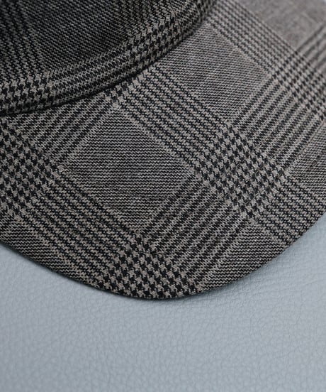 #-13 Gren check wool classic cap