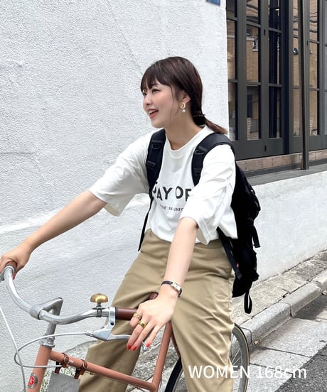 #-10 "DAYOFF" loose classic logo tee（White）