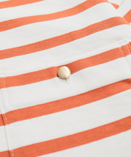 #-19 Heavy weight border cardigan (Orange)