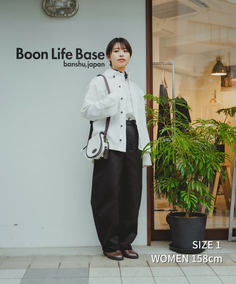 ⁡“UNFOLK CLASSIC” Enshu sashiko style baloon pants (Black)