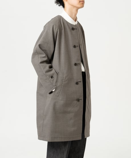 #-27 Reversible nocollar coat (Black)
