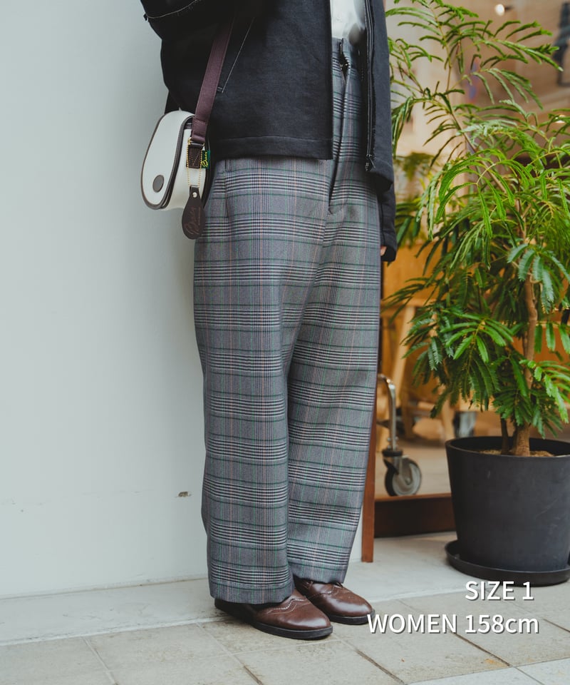 54 Seamless classic check pants (Beige) | UNF