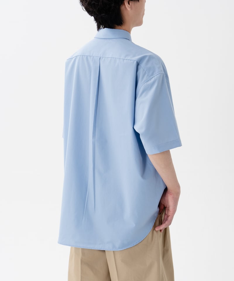 60 2way detachable collar short sleeve shirt