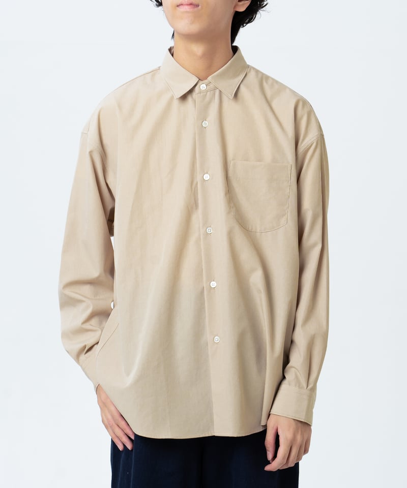 15 2way detachable collar shirt (Beige) | UNF