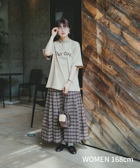#-10 "DAYOFF" loose classic logo tee（Beige）