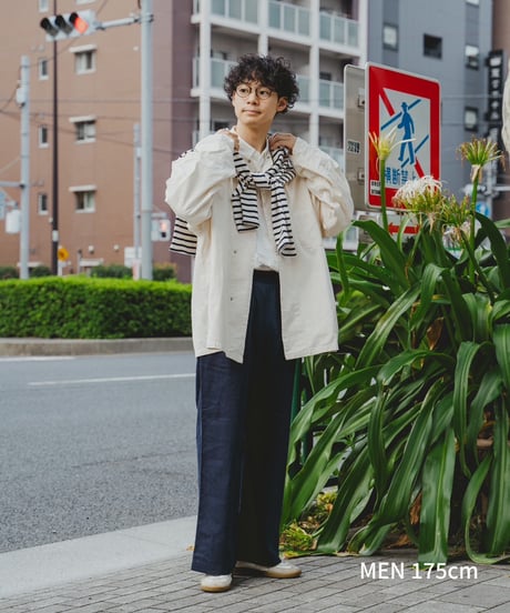 "UNFOLK CLASSIC" Banshu cotton linen relax pants