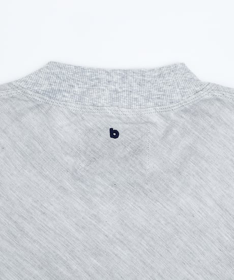 "UNFOLK CLASSIC" Banshu double gauze bias cut tshirt