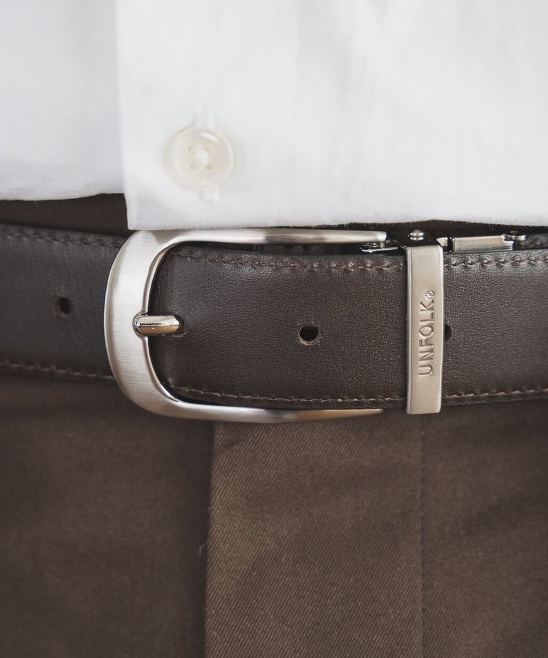 02 Reversible leather belt | UNFOLK