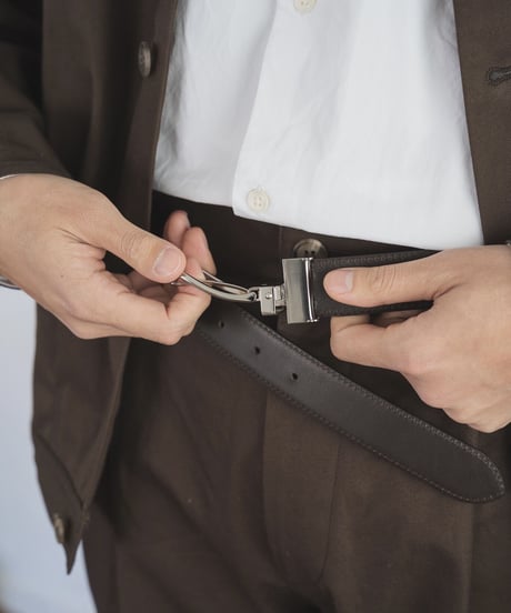 #-02 Reversible leather belt