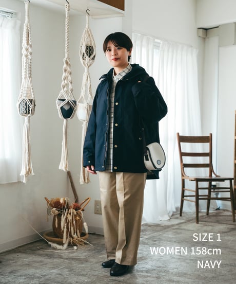 #-52 Memory twill classic mountain parka (Navy)