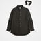 #-23 2way detachable collar check shirt (Green)