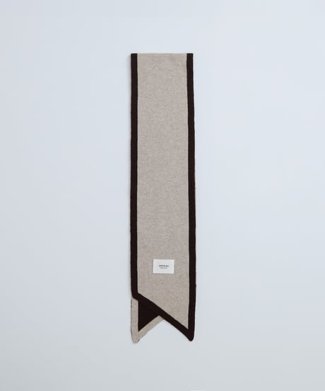 #-29 U-brid wool muffler scarf (Brown)